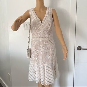 Tadashi Shoni Dresses | Women’s Ivory Lace Pattern Dress